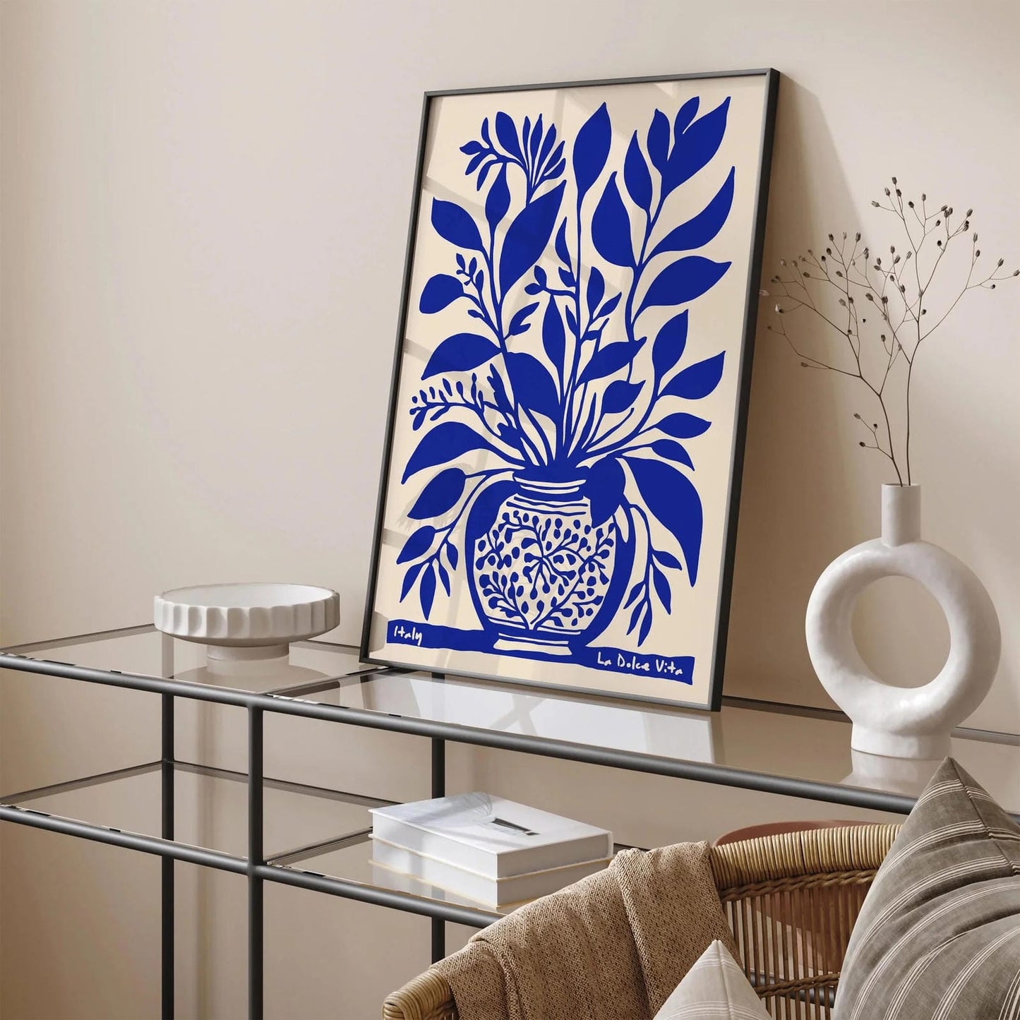 Italy La Dolce Vita Botanical Poster