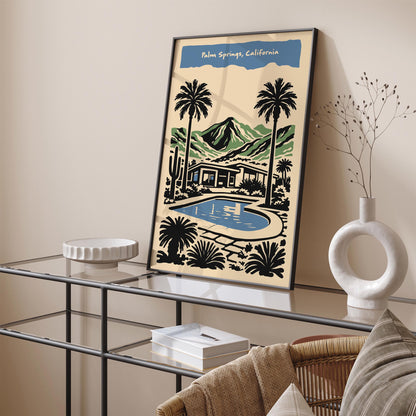 Palm Springs California Travel Poster