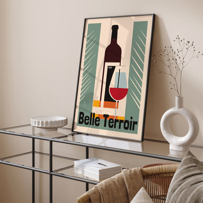 Belle Terroir Paris Wine Poster