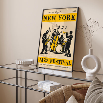 New York City Jazz Music Night Poster