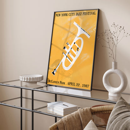 NYC 1987 Jazz Festival - Yellow Poster