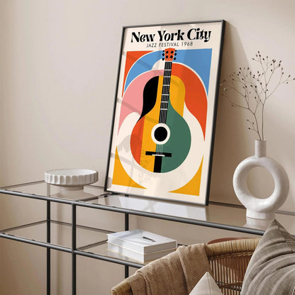 Colorful New York City Jazz Festival Poster