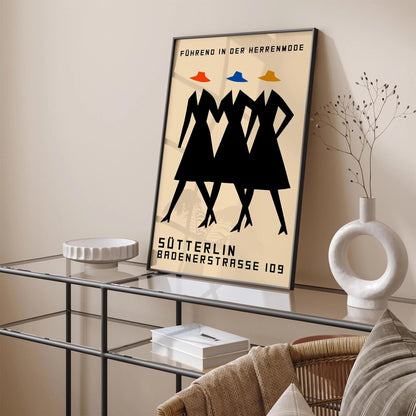 German Vintage Fashion Poster