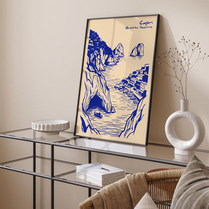 Capri Blue Grotto Travel Poster