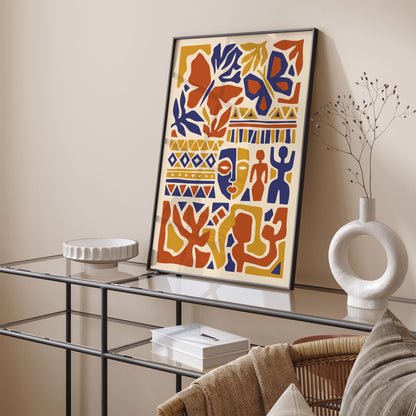 Bohemian Abstract Composition Poster