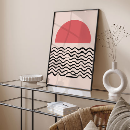 Pink Soft Sun Art Print