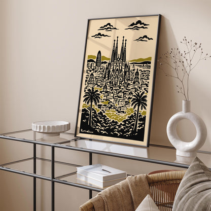 Barcelona Travel Poster