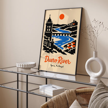 Duero River Spain Portugal Travel Poster