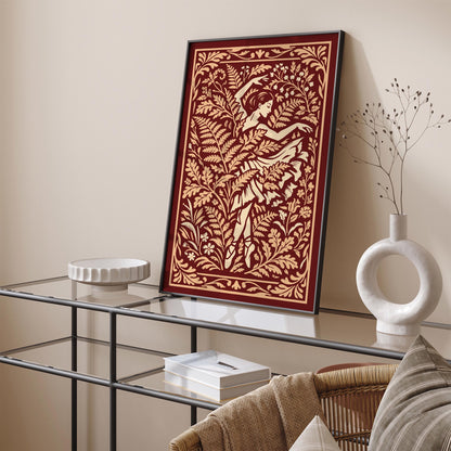 Forest Ballerina Dance Art Poster