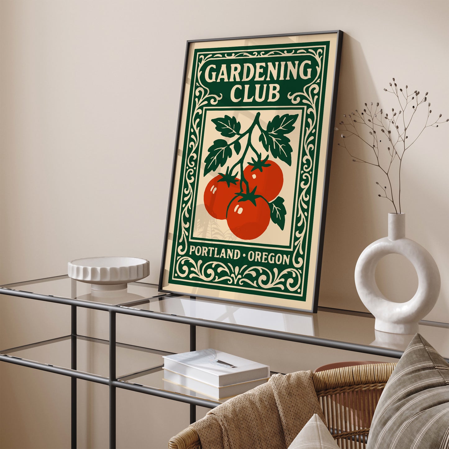 Gardening Club Portland Oregon Poster