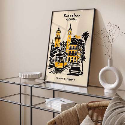 Barcelona Spain Poster 2026 – Travel Wall Art Print