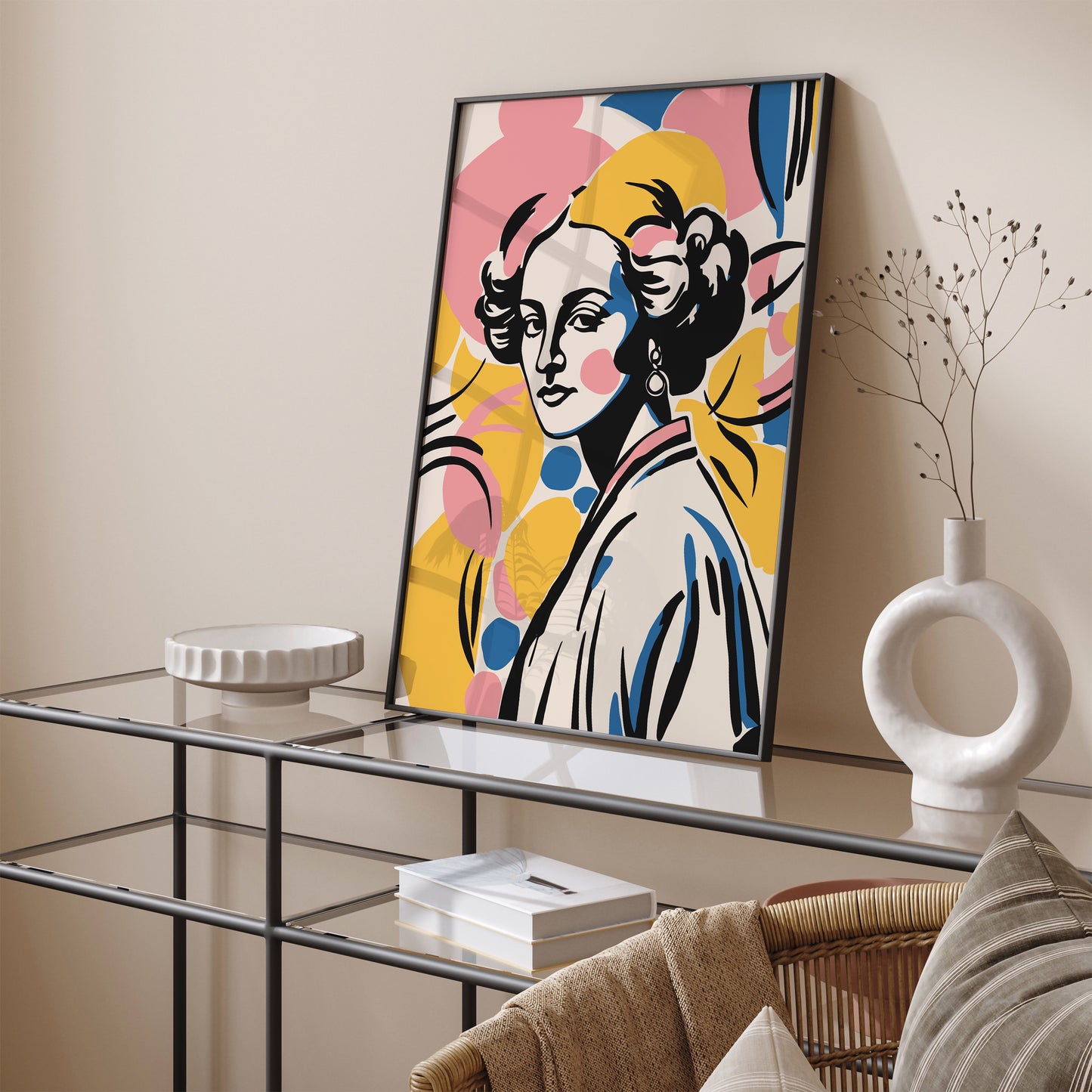 Girl Portrait Autumn Art Print 2024