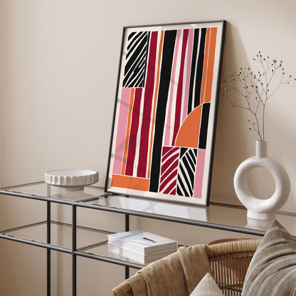 Abstract Mid-Century Wall Print