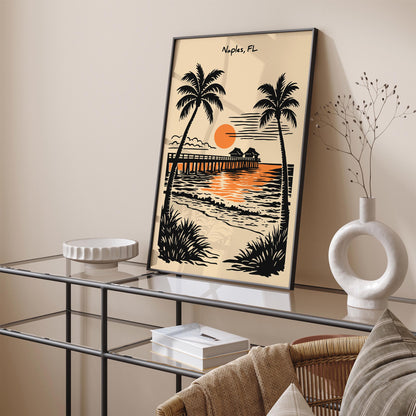 Naples Florida Travel Poster
