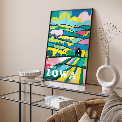 Travel Iowa Iconic Poster Art