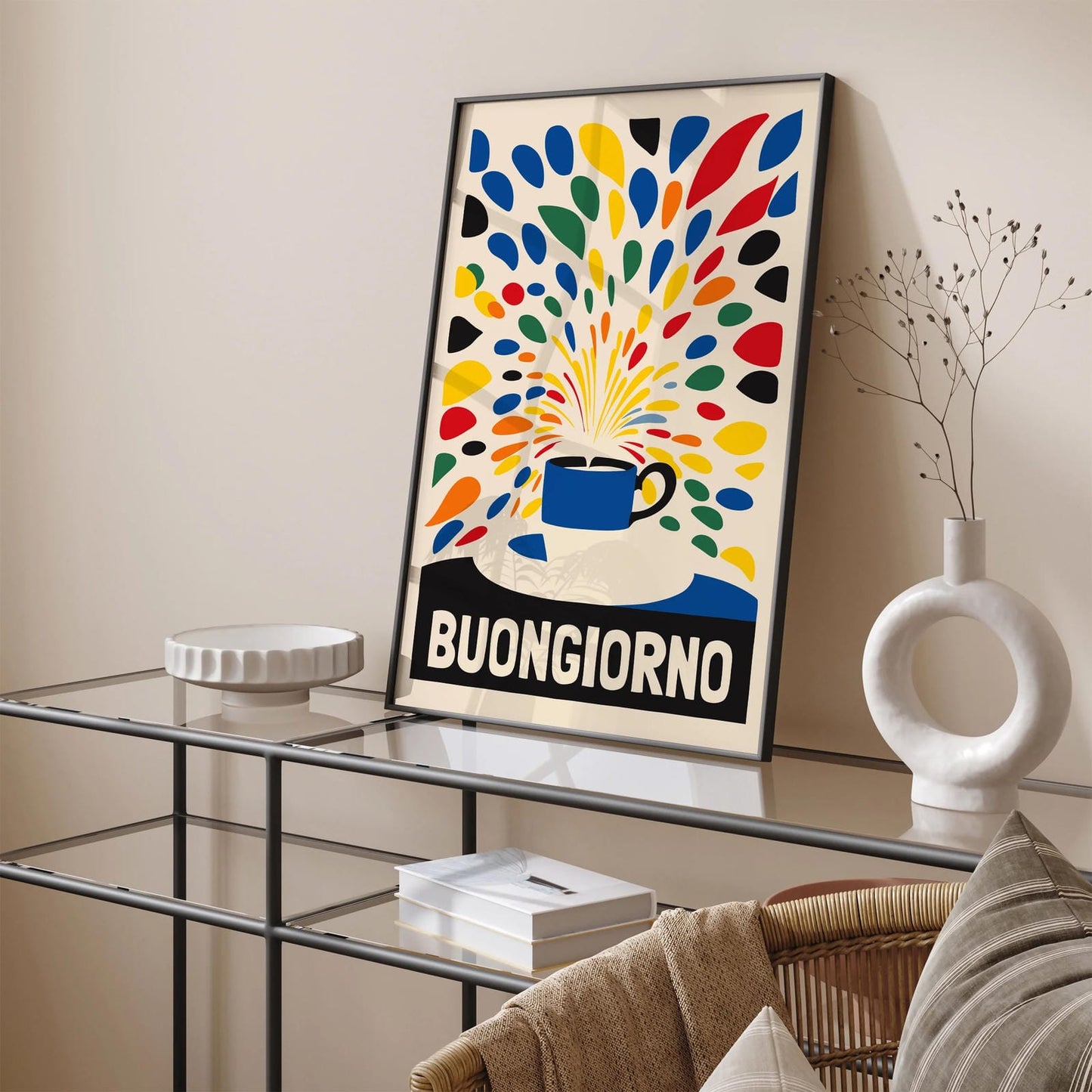 Buongiorno Whimsical Coffee Poster