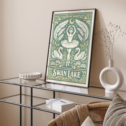 Swan Lake Ballet Poster