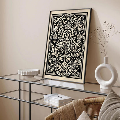 Rococo Revival Ornamental Floral Print