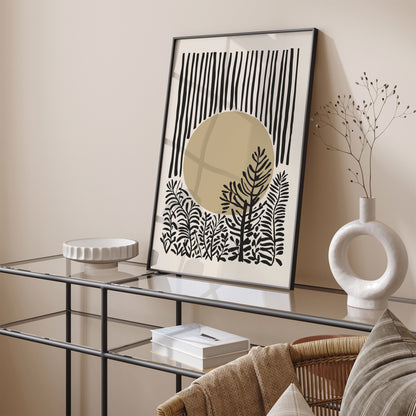 Neutral Colors Boho Chic Art Print