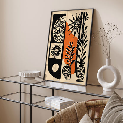 Abstract Folk Etno Art Print