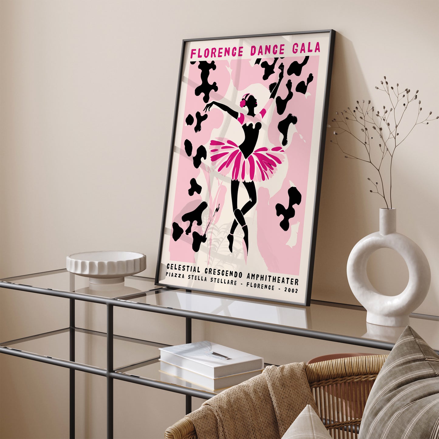 Florence Dance Gala Pink Art Print