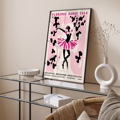 Florence Dance Gala Pink Art Print