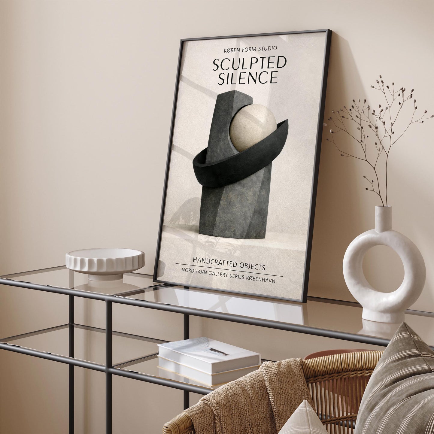 Sculpted Silence Exhibition Poster