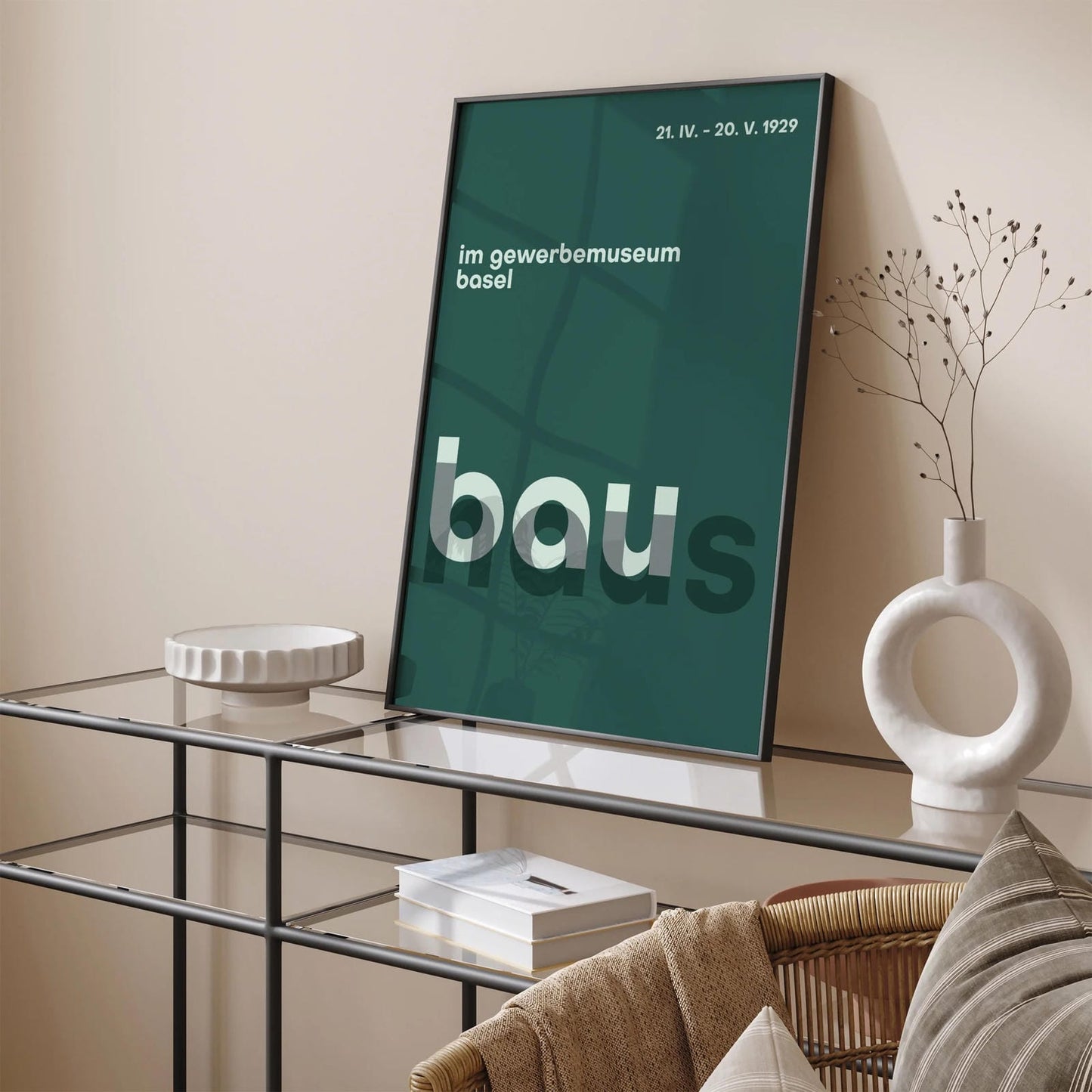 Green Typographic Bauhaus Poster