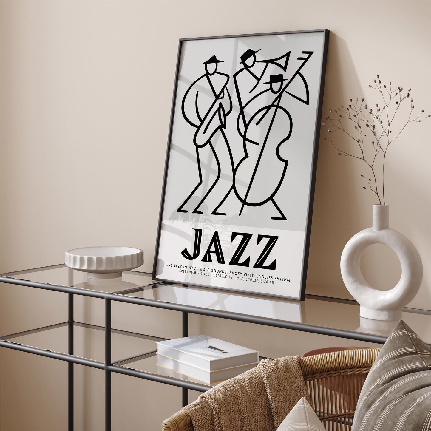 Jazz Concert Poster - Greenwich Village Music Art Print