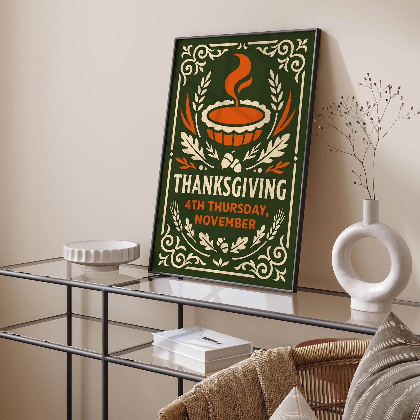 Thanksgiving 4th Thursday Nov Poster