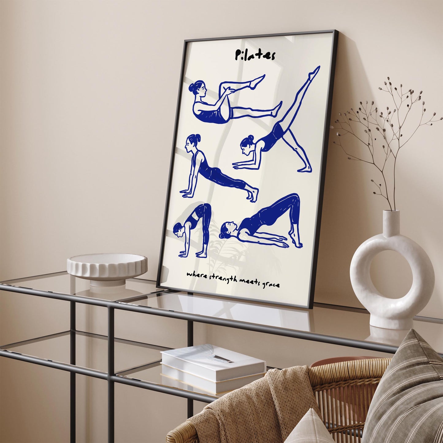 Pilates - where strenght meets grace Poster