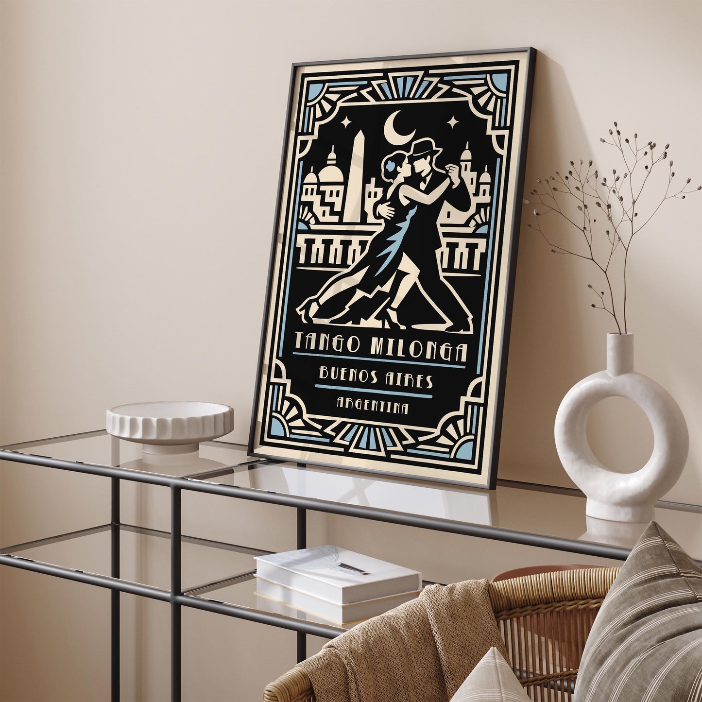 Buenos Aires Tango Poster – Argentina Dance Wall Art