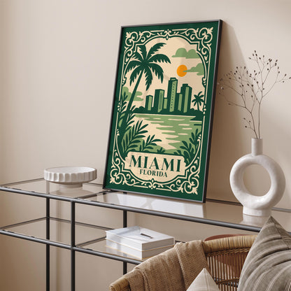 Miami Florida Travel Poster
