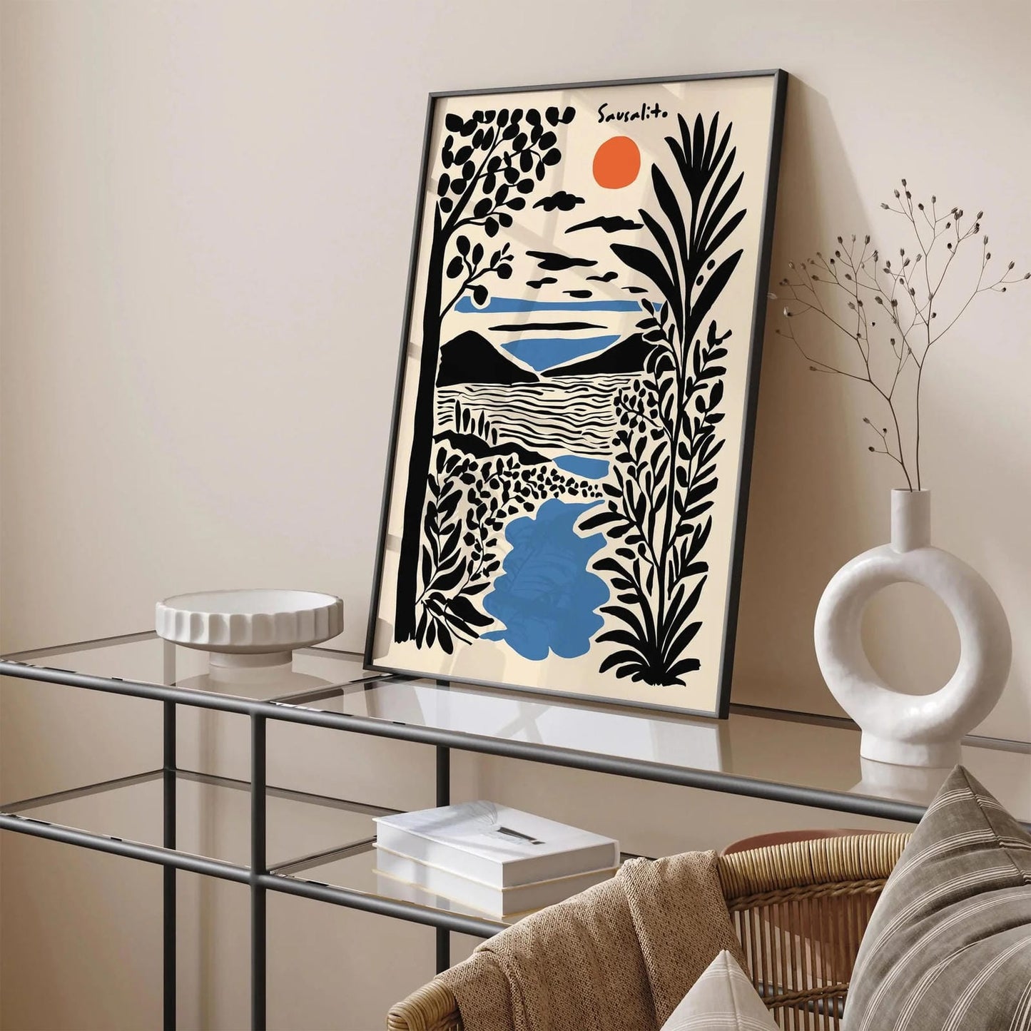 Marin County Sausalito Print – California Travel Poster