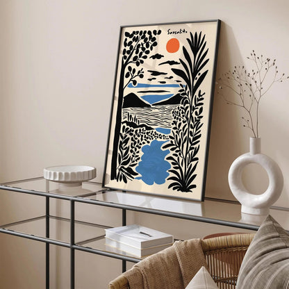 Marin County Sausalito Print – California Travel Poster