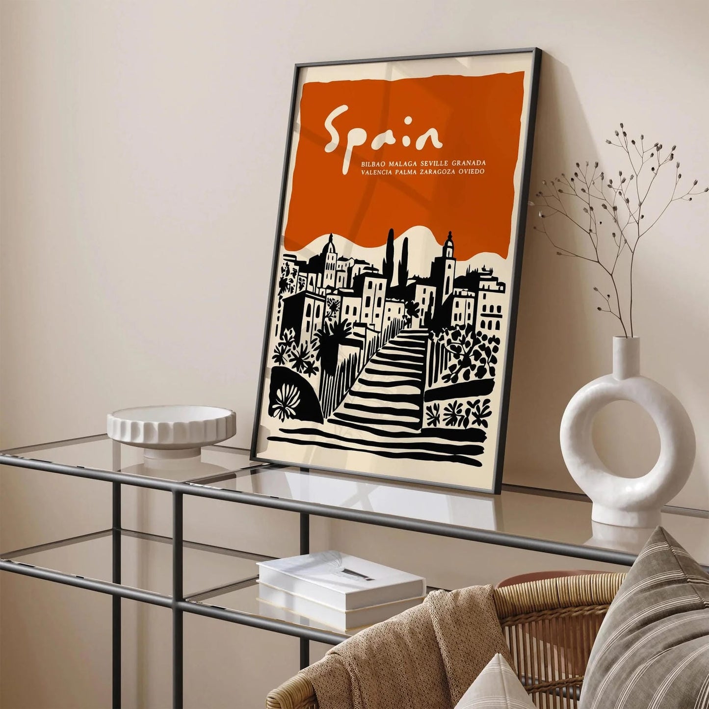 Spain Travel Art Print, Spanish Landscape Poster
