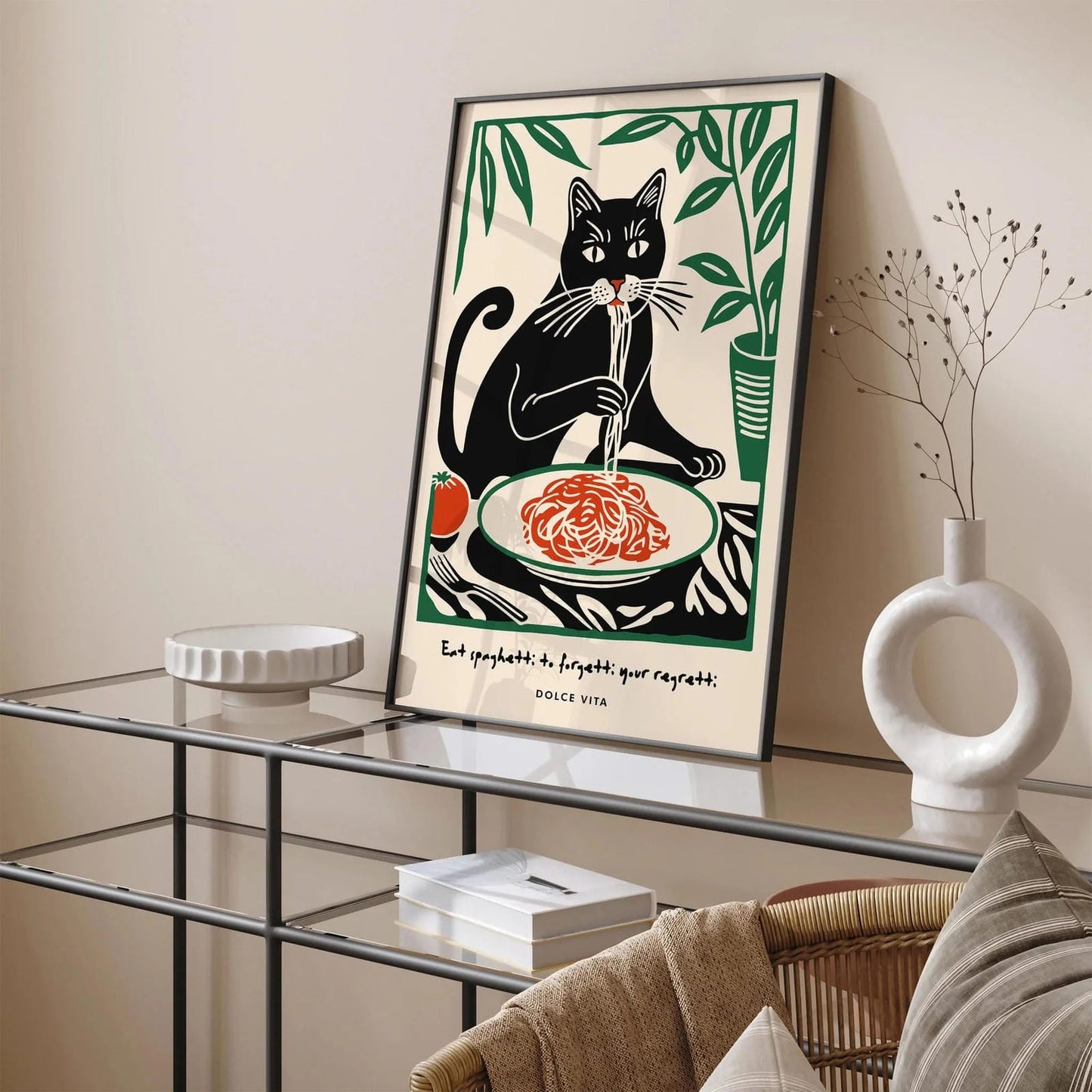 Eat Spaghetti to Forgetti Your Regretti Poster