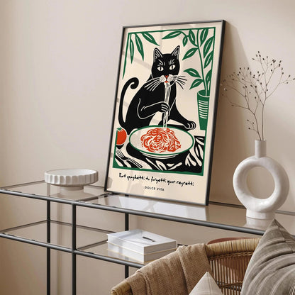 Eat Spaghetti to Forgetti Your Regretti Poster