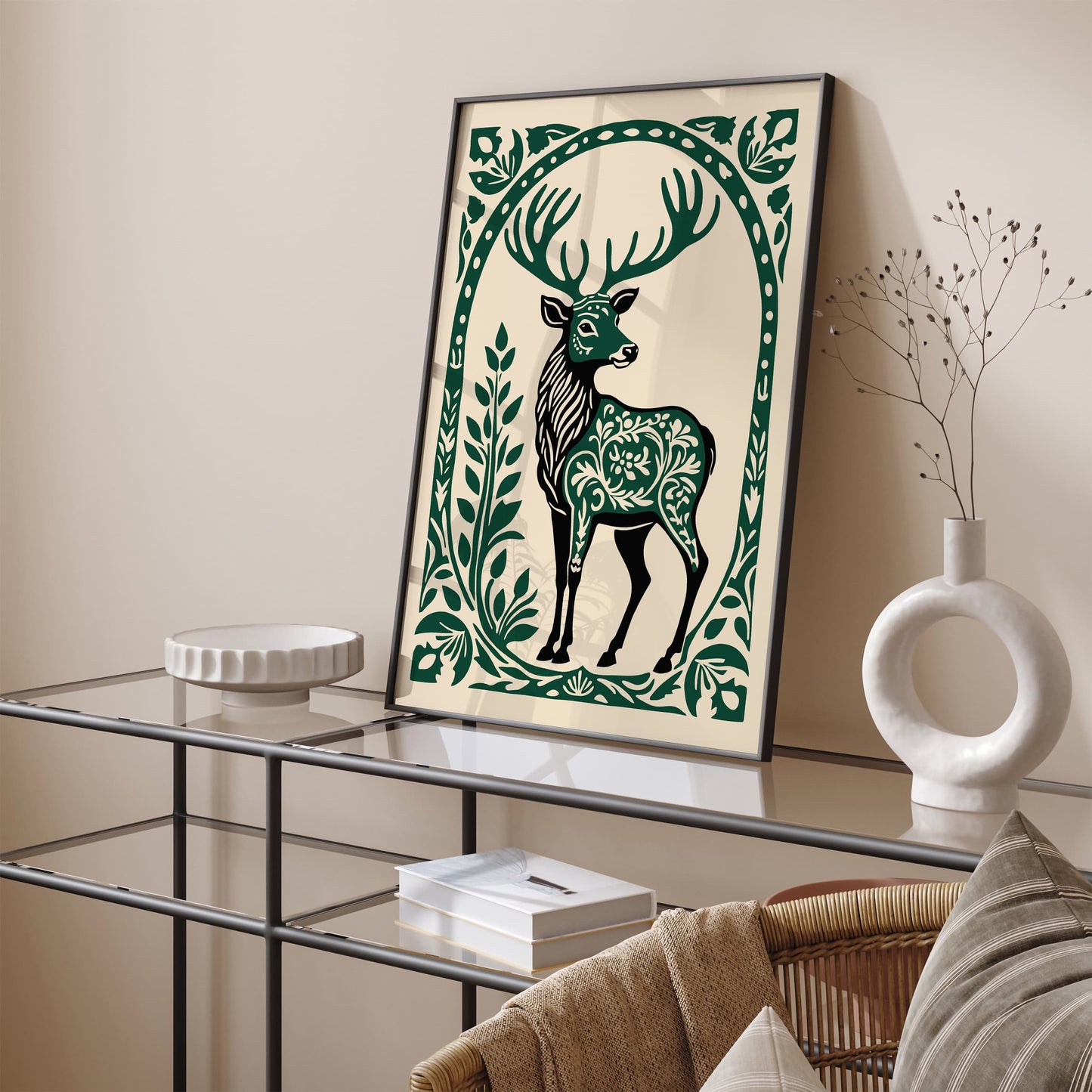 Wildlife Deer Nature Art Print