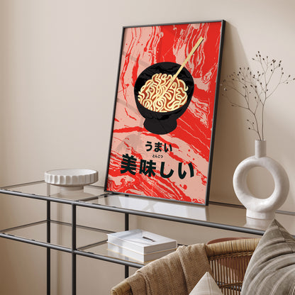 Authentic Ramen Noodles Poster