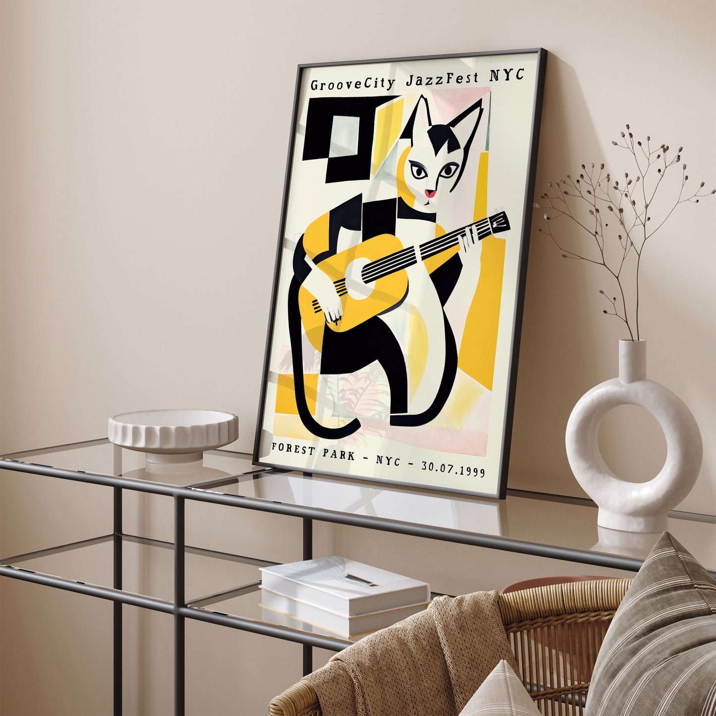 GrooveCity JazzFest NYC Cat Poster