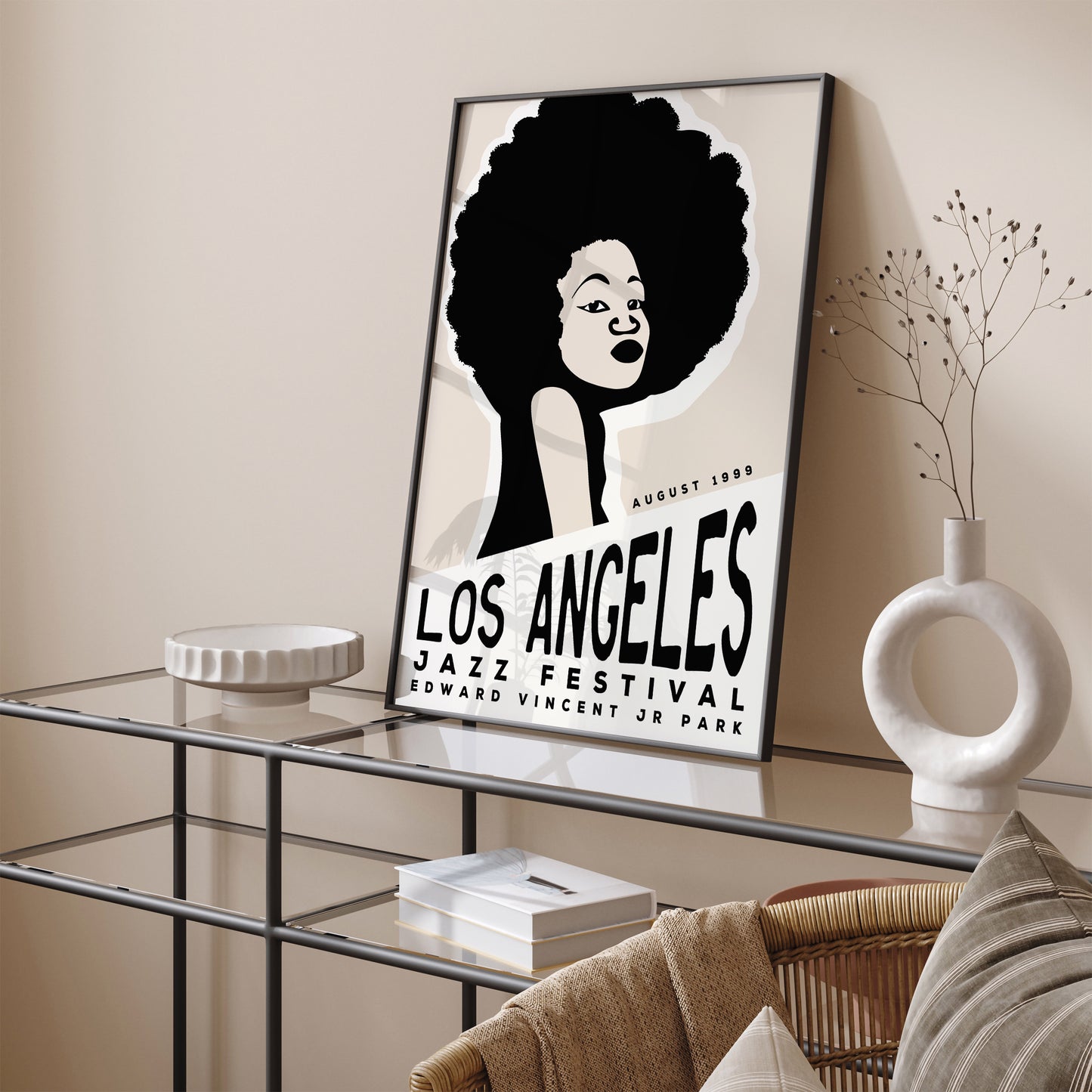 Los Angeles 1999 Jazz Festival Retro Poster