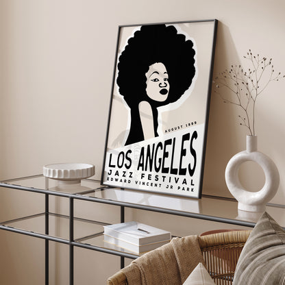 Los Angeles 1999 Jazz Festival Retro Poster