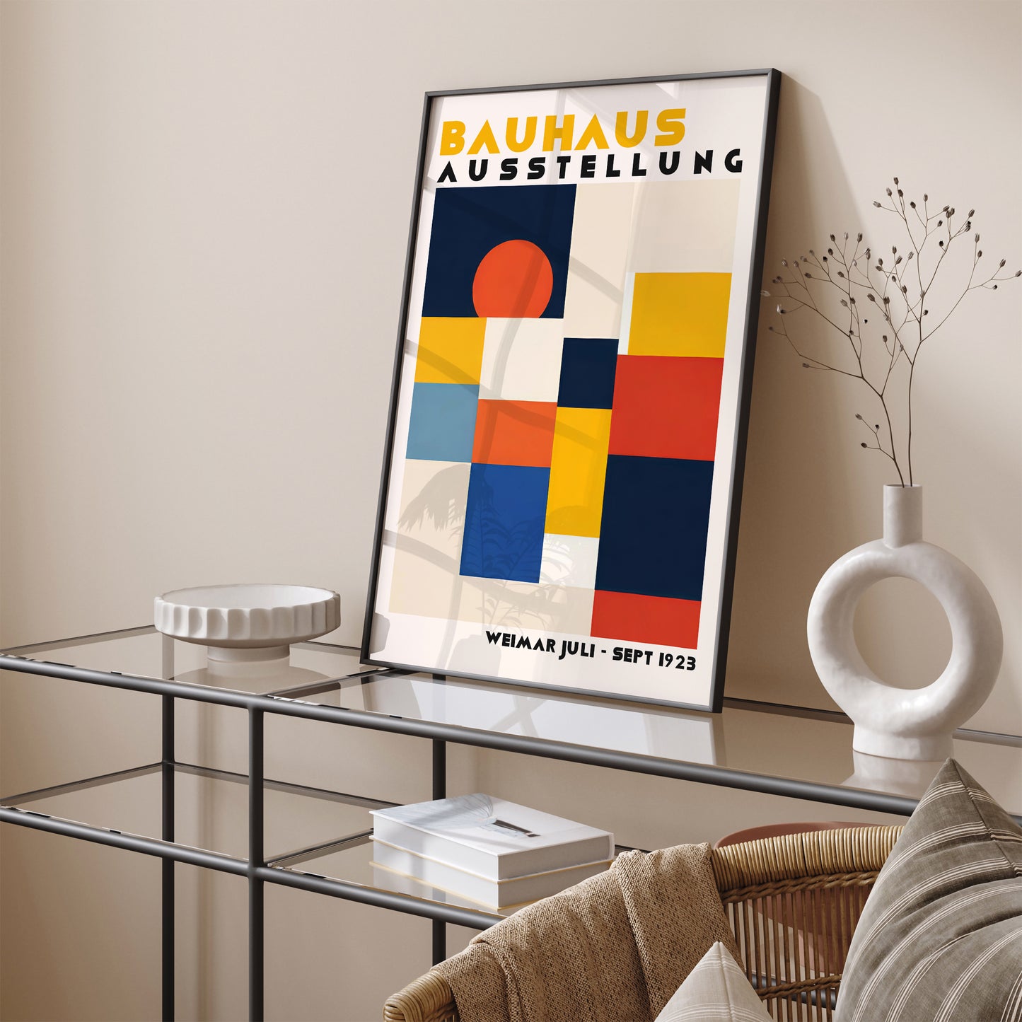 Bauhaus Retro Exhibition Poster