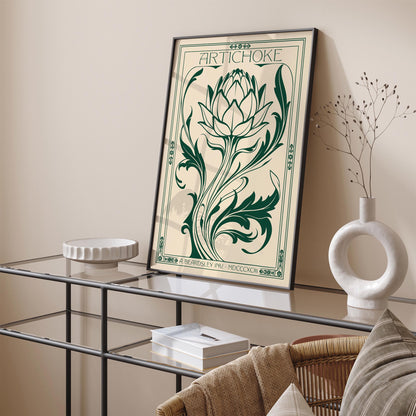 Vintage Artichoke Kitchen Poster