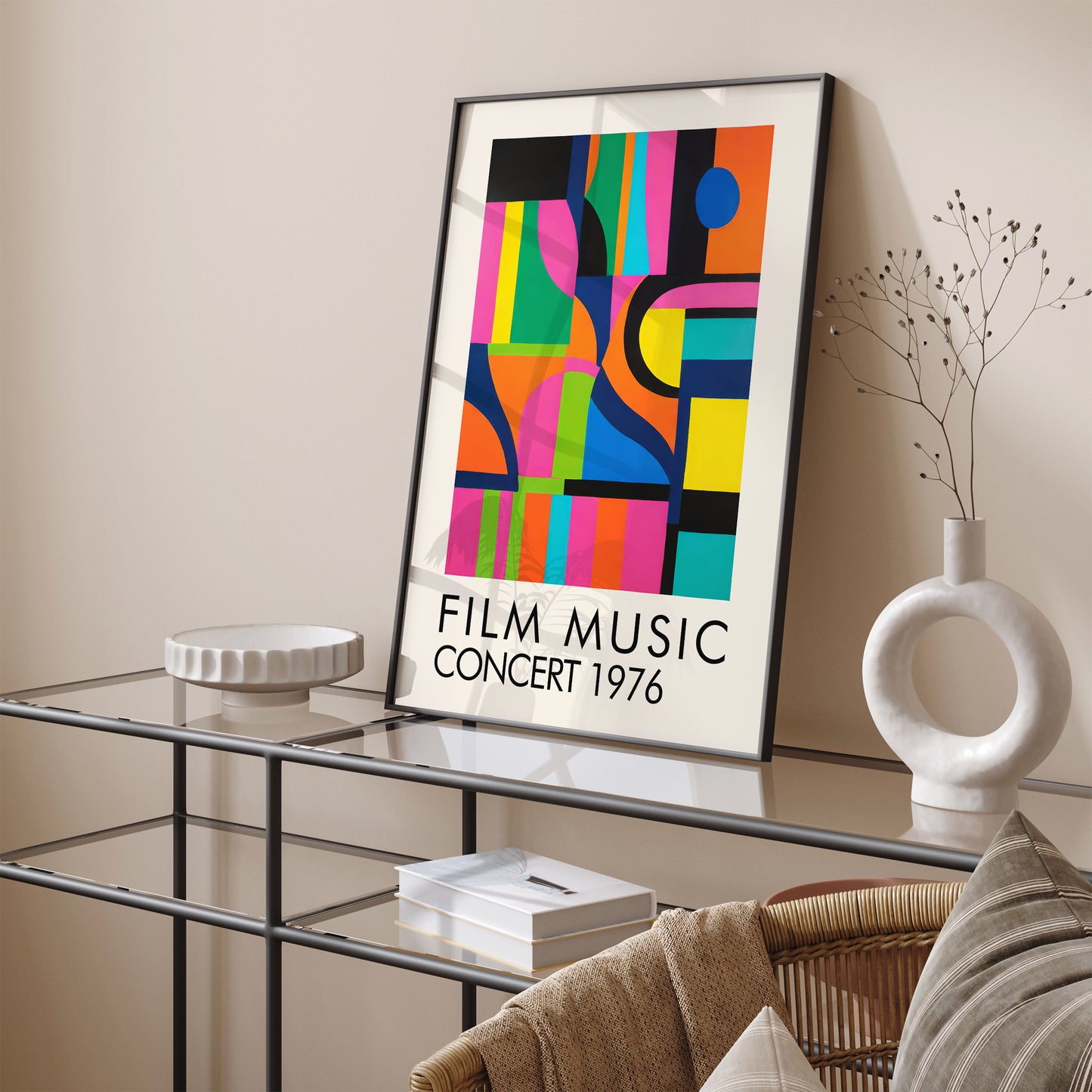 Film Music Concert Retro Art Print