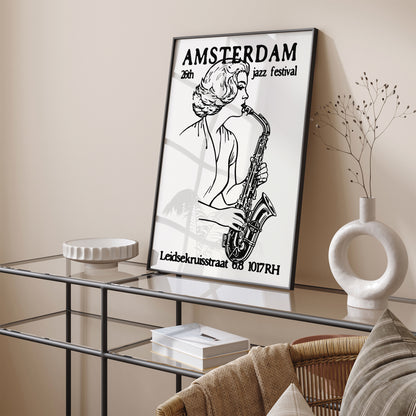 Amsterdam Jazz Festival Vintage Poster