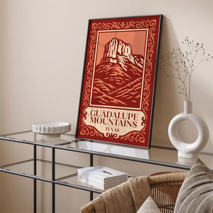 Guadalupe Mountains Texas National Park Poster