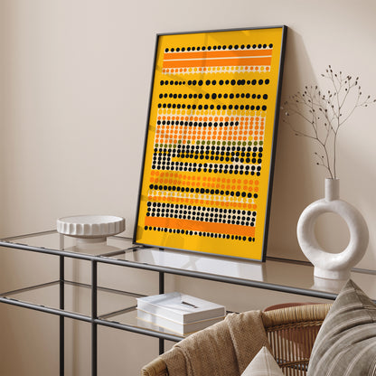 Mid-Century Dots Abstract Poster