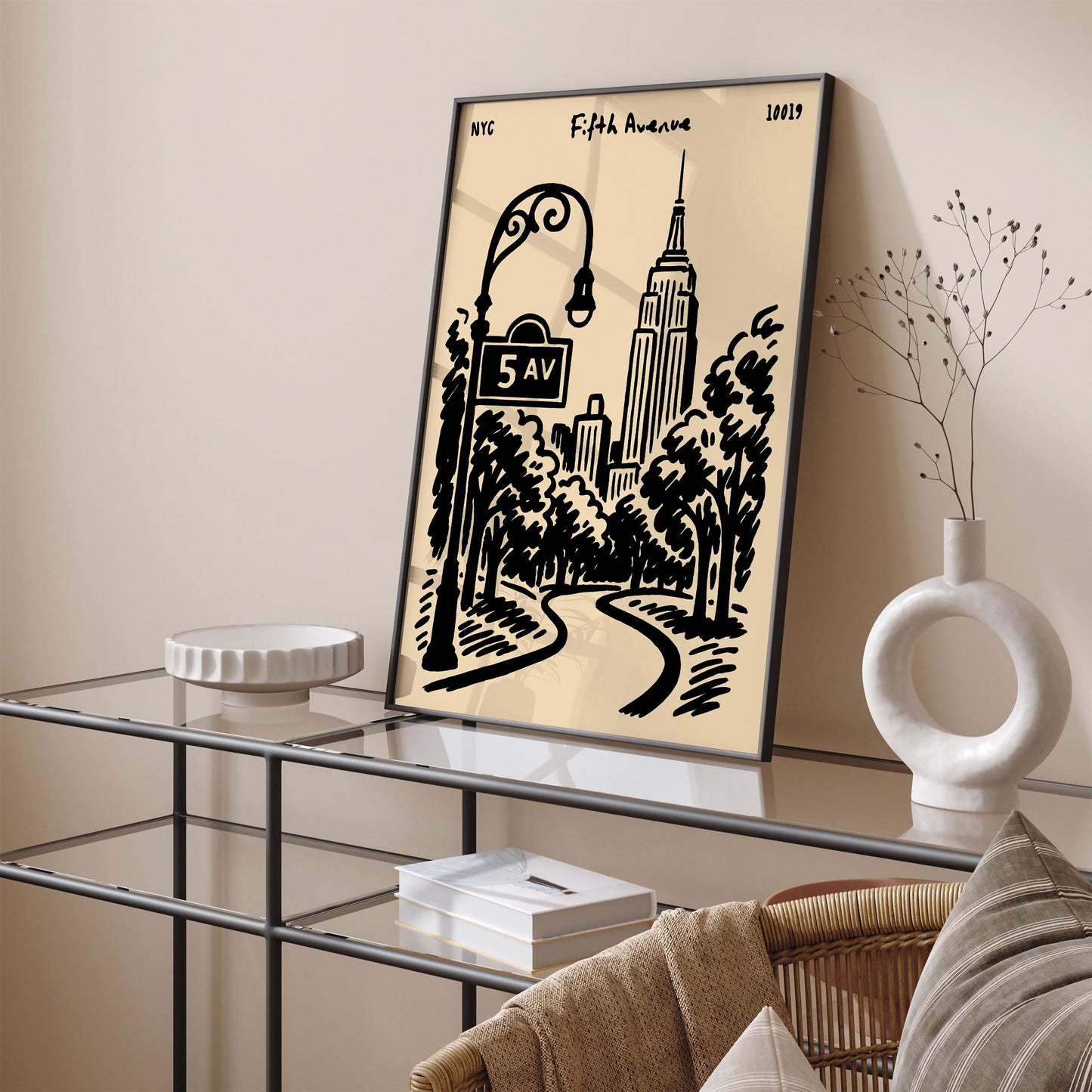 Fifth Avenue NYC Cityscape Poster
